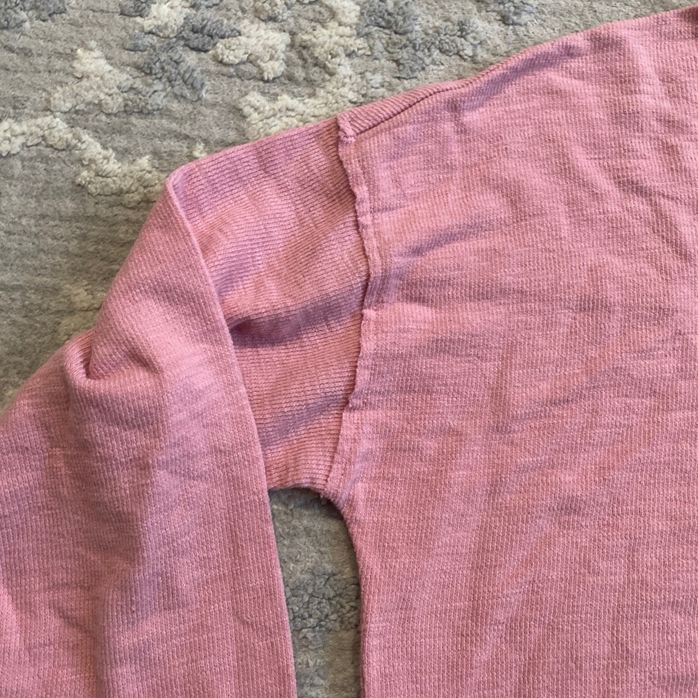 Pink Blouse Long Sleeve Pullover Size M /a.n.a A New Aproach Soft EUC - Picture 3 of 6